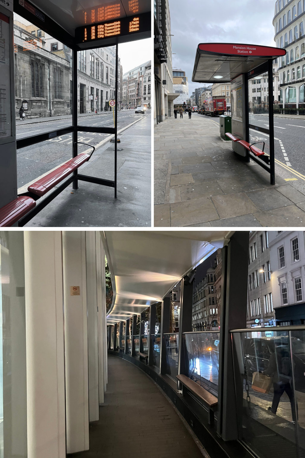 Przysiadki na przystanku i w ciągu kominikacyjnym